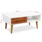 vidaXL Mesa de centro de madera de acacia maciza 90x50x40 cm vidaXL Mesa de centro de madera de acacia maciza 90x50x40 cm