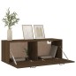 vidaXL Armario pared madera contrachapada marrón roble 100x36,5x35 cm vidaXL Armario pared madera contrachapada marrón roble 100x36,5x35 cm