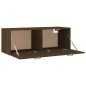 vidaXL Armario pared madera contrachapada marrón roble 100x36,5x35 cm vidaXL Armario pared madera contrachapada marrón roble 100x36,5x35 cm