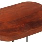 vidaXL Taburetes de bar Gavin 2 uds madera mango maciza 45x38x53 cm vidaXL Taburetes de bar Gavin 2 uds madera mango maciza 45x38x53 cm