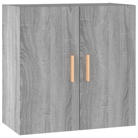 vidaXL Armario de pared madera contrachapada gris Sonoma 60x30x60 cm