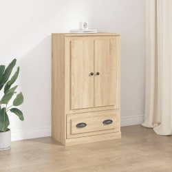 vidaXL Aparador de madera contrachapada roble Sonoma 60x35,5x103,5 cm