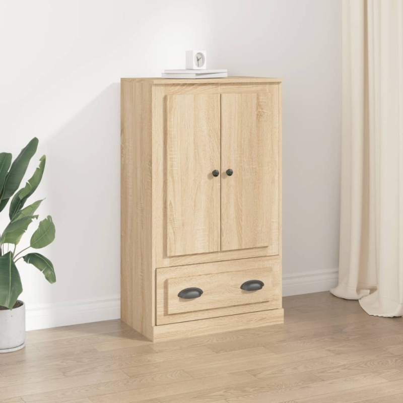 vidaXL Aparador de madera contrachapada roble Sonoma 60x35,5x103,5 cm vidaXL Aparador de madera contrachapada roble Sonoma 60x35,5x103,5 cm