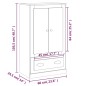 vidaXL Aparador de madera contrachapada roble Sonoma 60x35,5x103,5 cm vidaXL Aparador de madera contrachapada roble Sonoma 60x35,5x103,5 cm