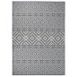 vidaXL Alfombra de exterior de tejido plano rayas azules 120x170 cm