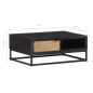 vidaXL Mesa de centro de madera maciza de mango 90x60x35 cm vidaXL Mesa de centro de madera maciza de mango 90x60x35 cm