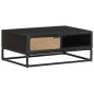 vidaXL Mesa de centro de madera maciza de mango 90x60x35 cm vidaXL Mesa de centro de madera maciza de mango 90x60x35 cm