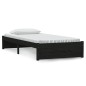 vidaXL Estructura de cama individual madera maciza negra 90x190 cm vidaXL Estructura de cama individual madera maciza negra 90x190 cm