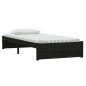 vidaXL Estructura de cama individual madera maciza negra 90x190 cm vidaXL Estructura de cama individual madera maciza negra 90x190 cm