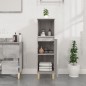 vidaXL Armario de baño madera contrachapada gris Sonoma 30x30x100 cm vidaXL Armario de baño madera contrachapada gris Sonoma 30x30x100 cm