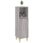 vidaXL Armario de baño madera contrachapada gris Sonoma 30x30x100 cm vidaXL Armario de baño madera contrachapada gris Sonoma 30x30x100 cm