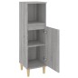 vidaXL Armario de baño madera contrachapada gris Sonoma 30x30x100 cm vidaXL Armario de baño madera contrachapada gris Sonoma 30x30x100 cm