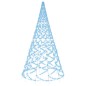 vidaXL Árbol de Navidad en asta de bandera 1400 LED azul 500 cm