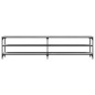 vidaXL Mueble TV metal y madera contrachapada gris Sonoma 200x30x50 cm