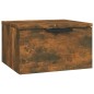 vidaXL Mesitas de noche de pared 2 uds color roble ahumado 34x30x20 cm vidaXL Mesitas de noche de pared 2 uds color roble ahumado 34x30x20 cm