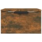 vidaXL Mesitas de noche de pared 2 uds color roble ahumado 34x30x20 cm vidaXL Mesitas de noche de pared 2 uds color roble ahumado 34x30x20 cm