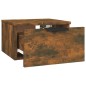 vidaXL Mesitas de noche de pared 2 uds color roble ahumado 34x30x20 cm vidaXL Mesitas de noche de pared 2 uds color roble ahumado 34x30x20 cm