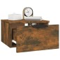 vidaXL Mesitas de noche de pared 2 uds color roble ahumado 34x30x20 cm vidaXL Mesitas de noche de pared 2 uds color roble ahumado 34x30x20 cm