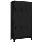 vidaXL Taquilla de acero negro 90x45x180 cm vidaXL Taquilla de acero negro 90x45x180 cm