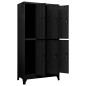 vidaXL Taquilla de acero negro 90x45x180 cm vidaXL Taquilla de acero negro 90x45x180 cm