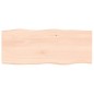 vidaXL Tablero de mesa madera maciza roble borde natural 100x40x2 cm
