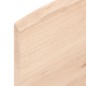 vidaXL Tablero de mesa madera maciza roble borde natural 100x40x2 cm
