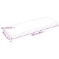 vidaXL Tablero de mesa madera maciza roble borde natural 100x40x2 cm
