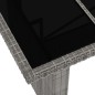 vidaXL Set de comedor de jardín 11 pzas y cojines ratán sintético gris vidaXL Set de comedor de jardín 11 pzas y cojines ratán sintético gris