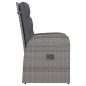 vidaXL Set de comedor de jardín 11 pzas y cojines ratán sintético gris vidaXL Set de comedor de jardín 11 pzas y cojines ratán sintético gris