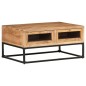 vidaXL Mesa de centro de madera maciza de acacia 90x60x40 cm vidaXL Mesa de centro de madera maciza de acacia 90x60x40 cm