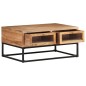 vidaXL Mesa de centro de madera maciza de acacia 90x60x40 cm vidaXL Mesa de centro de madera maciza de acacia 90x60x40 cm
