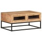 vidaXL Mesa de centro de madera maciza de acacia 90x60x40 cm vidaXL Mesa de centro de madera maciza de acacia 90x60x40 cm