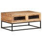 vidaXL Mesa de centro de madera maciza de acacia 90x60x40 cm vidaXL Mesa de centro de madera maciza de acacia 90x60x40 cm