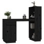 vidaXL Escritorio de madera maciza de pino negro 110x53x117 cm vidaXL Escritorio de madera maciza de pino negro 110x53x117 cm