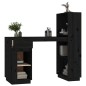vidaXL Escritorio de madera maciza de pino negro 110x53x117 cm vidaXL Escritorio de madera maciza de pino negro 110x53x117 cm
