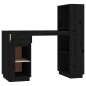 vidaXL Escritorio de madera maciza de pino negro 110x53x117 cm vidaXL Escritorio de madera maciza de pino negro 110x53x117 cm