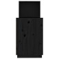 vidaXL Escritorio de madera maciza de pino negro 110x53x117 cm vidaXL Escritorio de madera maciza de pino negro 110x53x117 cm