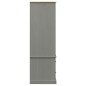 vidaXL Armario VIGO madera maciza de pino gris 90x55x176 cm