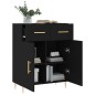 vidaXL Aparador de madera de ingeniería negro 69,5x34x90 cm vidaXL Aparador de madera de ingeniería negro 69,5x34x90 cm