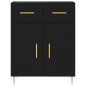 vidaXL Aparador de madera de ingeniería negro 69,5x34x90 cm vidaXL Aparador de madera de ingeniería negro 69,5x34x90 cm