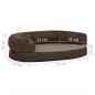 vidaXL Colchón de cama de perro ergonómico aspecto lino marrón 75x53cm vidaXL Colchón de cama de perro ergonómico aspecto lino marrón 75x53cm
