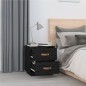 vidaXL Mesita de noche madera maciza de pino negro 40x34x45 cm vidaXL Mesita de noche madera maciza de pino negro 40x34x45 cm