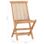 vidaXL Set de comedor de jardín plegable 3 pzas madera maciza de teca vidaXL Set de comedor de jardín plegable 3 pzas madera maciza de teca