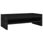 vidaXL Soporte para monitor madera maciza de pino negro 50x24x16 cm vidaXL Soporte para monitor madera maciza de pino negro 50x24x16 cm