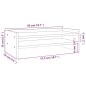vidaXL Soporte para monitor madera maciza de pino negro 50x24x16 cm vidaXL Soporte para monitor madera maciza de pino negro 50x24x16 cm