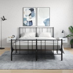 vidaXL Mesitas de noche de pared 2 uds blanco brillo 35x35x20 cm
