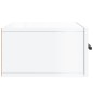 vidaXL Mesitas de noche de pared 2 uds blanco brillo 35x35x20 cm