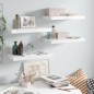 vidaXL Estante flotante de pared 4 uds MDF blanco brillo 50x23x3,8 cm vidaXL Estante flotante de pared 4 uds MDF blanco brillo 50x23x3,8 cm