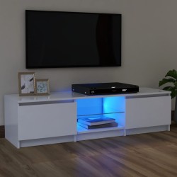 vidaXL Mueble para TV con luces LED blanco 120x30x35,5 cm