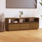 vidaXL Mueble de TV madera maciza de pino marrón miel 140x37x50 cm vidaXL Mueble de TV madera maciza de pino marrón miel 140x37x50 cm